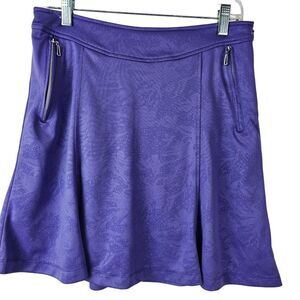 Monterey Club Women's Purple Skort Tennis Golf Zip Pockets Size S‎